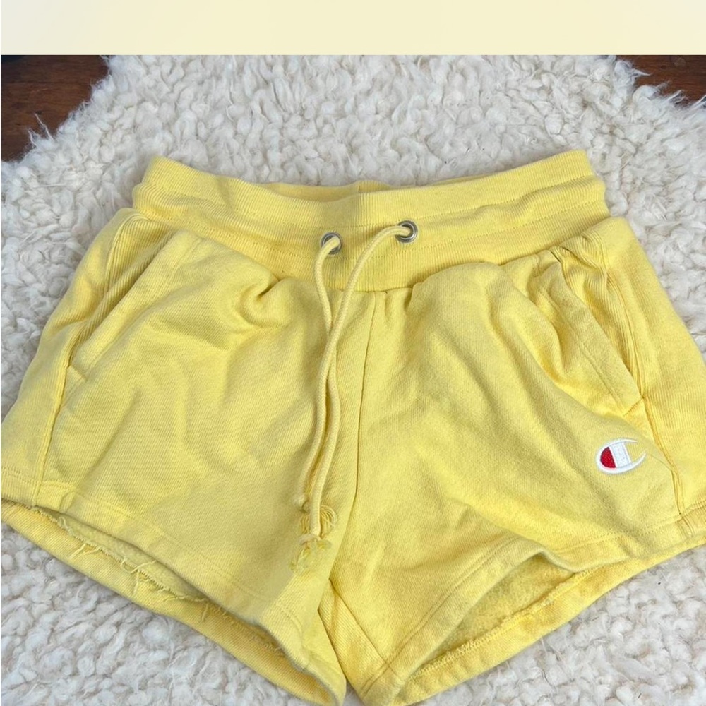 Champion Women's Sunny Yellow Athletic Shorts